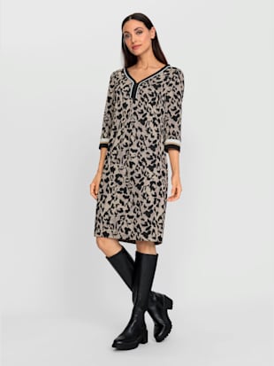 Robe jacquard joli motif jacquard