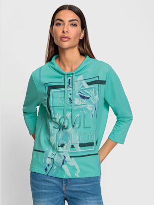 Sweatshirt motif imprimé devant