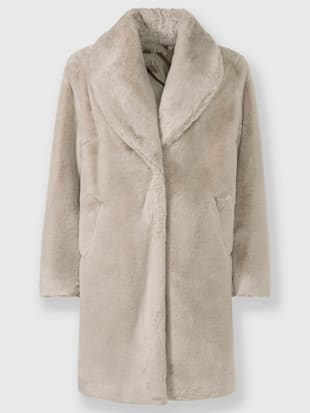 Manteau imitation fourrure douce