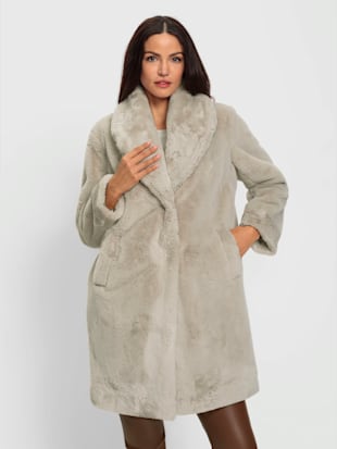 Manteau imitation fourrure douce