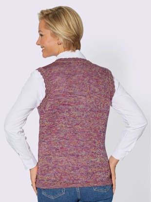 Gilet en tricot tricot chiné