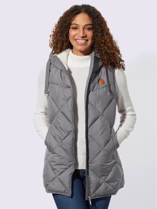 Gilet à capuche en polyester recyclé