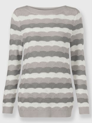 Pull à manches longues superbe motif tricoté (Image 4)