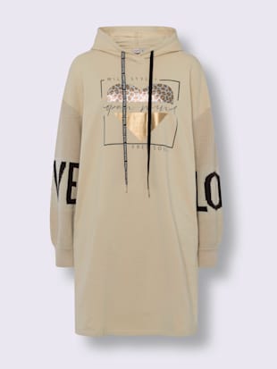 Robe en matière sweat pur coton