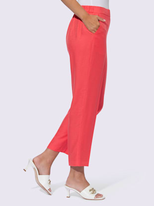 Pantalon plissé matière structurée mate et brillante (Image 2)