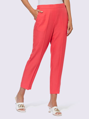 Pantalon plissé matière structurée mate et brillante (Image 1)