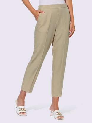 Pantalon plissé matière structurée mate et brillante (Image 1)