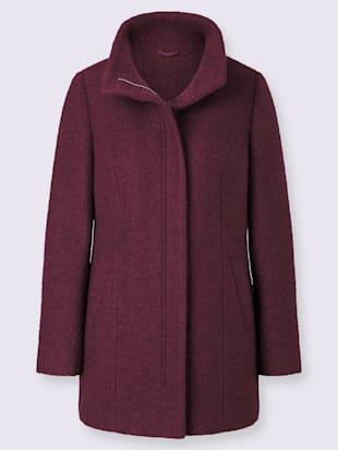 Veste bouclée 30% laine