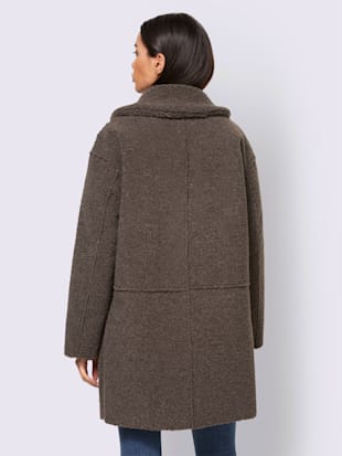 Veste en fausse fourrure réversible : superbe des 2 côtés
