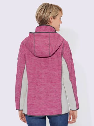 Veste polaire motif structuré tendance