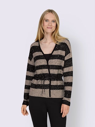 Cardigan motif à rayures mode