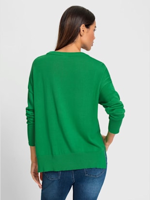 Pull en tricot fin inscription tendance