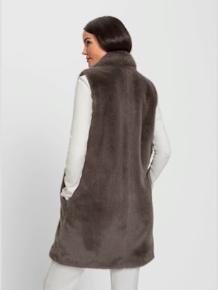 Gilet imitation fourrure moelleuse