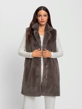 Gilet imitation fourrure moelleuse