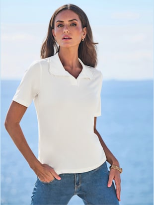 T-shirt à manches courtes col polo tendance (Image 1)