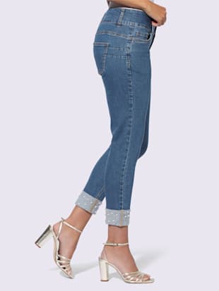 Jean push-up perles et petites pierres brillantes fantaisie (Image 2)
