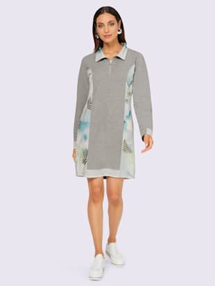 Robe en matière sweat col camionneur