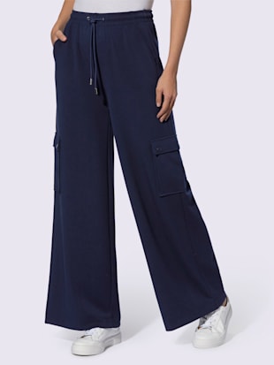 Pantalon en jersey poches cargo plaquées