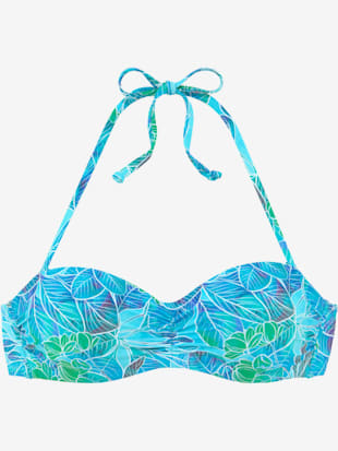 Haut de bikini bandeau à armatures imprimé floral (Image 2)