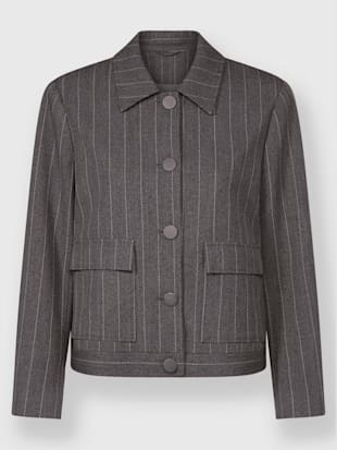 Veste blazer fines rayures classiques (Image 4)