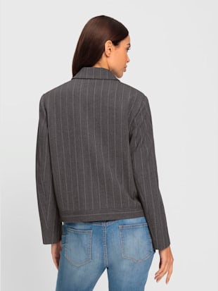 Veste blazer fines rayures classiques (Image 3)
