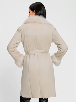 Manteau court élégante imitation daim (Image 3)