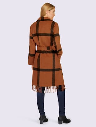 Manteau motif à carreaux