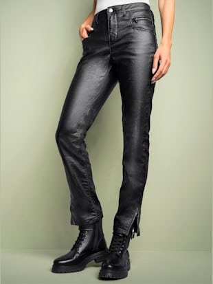 Pantalon push-up revêtement mat et brillant