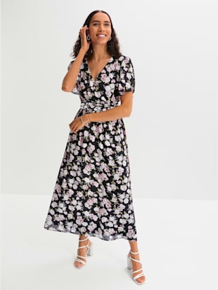 Robe à fleurs coupe affinante