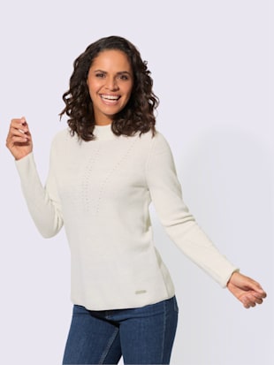 Pull à col montant 50% laine