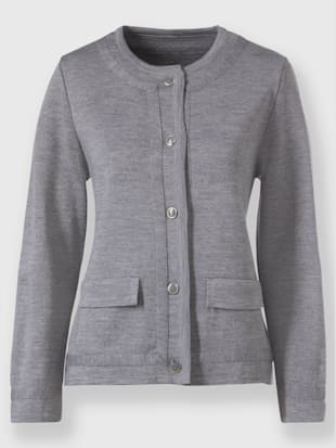 Veste en tricot 30% laine vierge