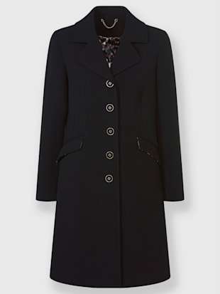 Manteau court superbe doublure au motif léopard (Image 4)