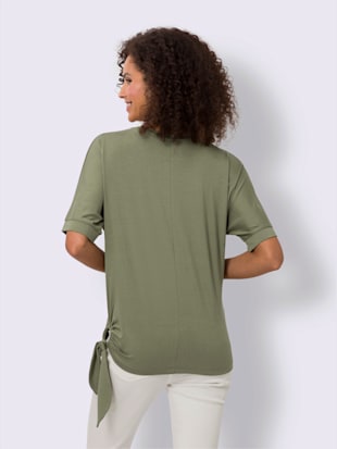 T-shirt à encolure ronde qualité viscose douce (Image 3)