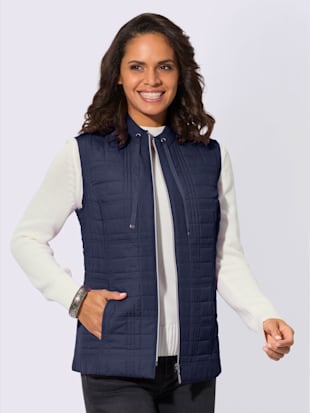 Gilet motif matelassé à carreaux mode (Image 2)