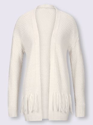 Veste en tricot franges tendance