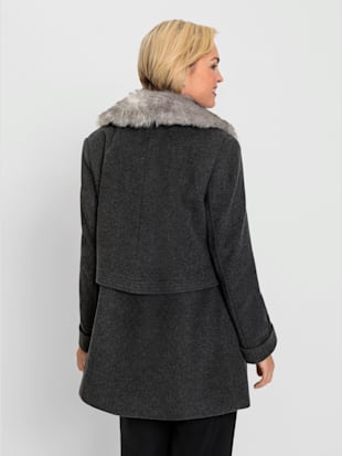 Veste longue 60% laine, 10% cachemire