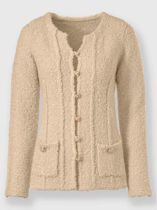 Cardigan tricot bouclé