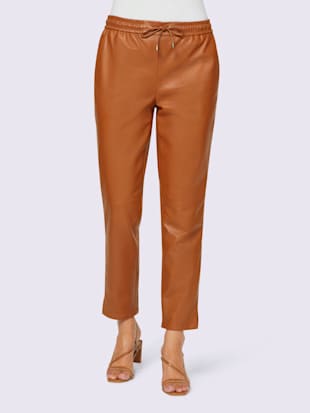 Pantalon en cuir cuir agneau nappa