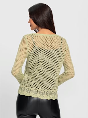 Pull ajouré motif ajouré transparent discret