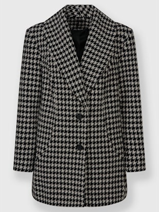 Veste en laine motif pied-de-poule (Image 4)