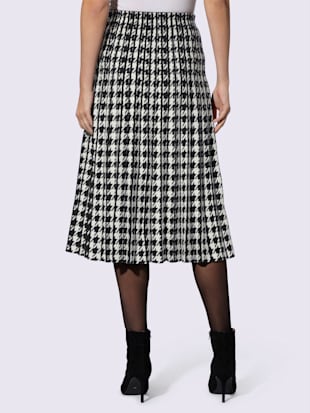 Jupe en tricot motif pied-de-poule (Image 3)