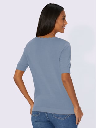 Pull encolure ronde 50% coton