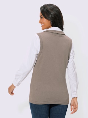 Gilet en tricot 50% coton