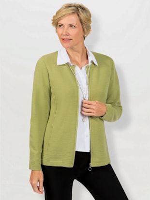 Veste en tricot 30% laine vierge (mérinos)