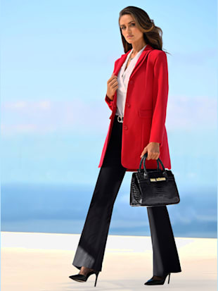 Blazer long col à revers élégant (Image 1)