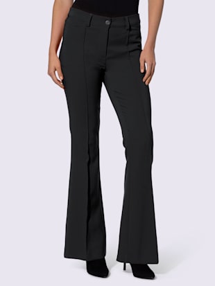 Pantalon extensible coupe bootcut tendance (Image 1)