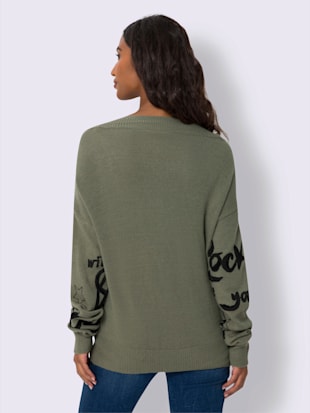 Pull motif imprimé devant