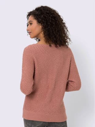 Pull superbe motif tricoté