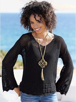 Pull ajouré pur coton (Image 1)