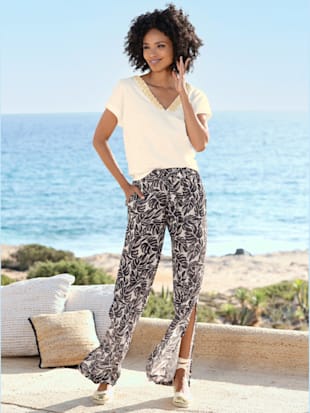Pantalon imprimé qualité tissée (Image 4)